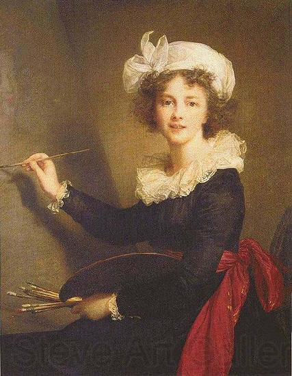 Elisabeth Louise Viegg-Le Brun Self portrait, painted at Florence, Spain oil painting art